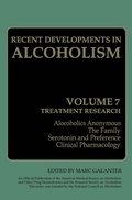 Cover: Recent Developments in Alcoholism - Springer