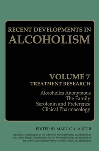 Enlarge image Cover: Recent Developments in Alcoholism - Springer