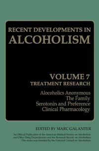 Enlarge image Cover: Recent Developments in Alcoholism - Springer