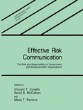 Cover: Effective Risk Communication - Plenum Publishing Co.,N.Y.