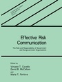 Cover: Effective Risk Communication - Springer