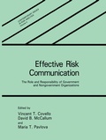 Cover: Effective Risk Communication - Springer
