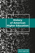 Cover: History of American Higher Education - Peter Lang Verlag