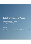 Cover: Building Cultures of Peace - Cambridge Scholars Publishing