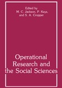 Cover: Operational Research and the Social Sciences - Springer