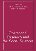 Cover: Operational Research and the Social Sciences - Springer