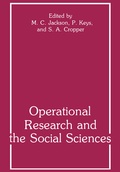 Cover: Operational Research and the Social Sciences - Springer