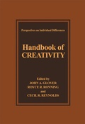 Cover: Handbook of Creativity - Springer