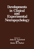 Cover: Developments in Clinical and Experimental Neuropsychology - Springer