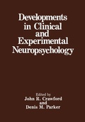 Cover: Developments in Clinical and Experimental Neuropsychology - Springer