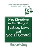 Cover: New Directions in the Study of Justice, Law, and Social Control - Springer