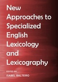 Cover: New Approaches to Specialized English Lexicology and Lexicography - Cambridge Scholars Publishing