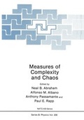 Cover: Measures of Complexity and Chaos - Kluwer Academic / Plenum Publishers