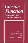 Cover: Uterine Function - Springer