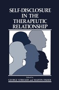 Cover: Self-Disclosure in the Therapeutic Relationship - Springer