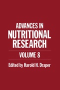 Cover: Advances in Nutritional Research - Springer
