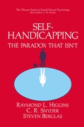 Cover: Self-Handicapping - Plenum Publishing Co.,N.Y.