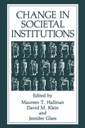 Cover: Change in Societal Institutions - Kluwer Academic / Plenum Publishers
