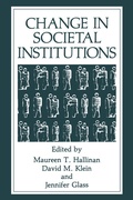 Cover: Change in Societal Institutions - Springer