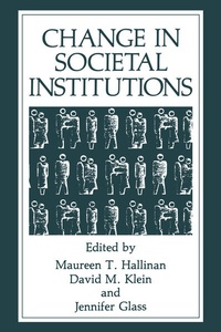 Enlarge image Cover: Change in Societal Institutions - Springer