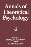 Cover: Annals of Theoretical Psychology - Springer