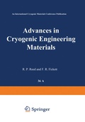 Cover: Advances in Cryogenic Engineering Materials - Springer