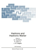 Cover: Hadrons and Hadronic Matter - Springer