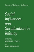 Cover: Social Influences and Socialization in Infancy - Springer