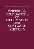 Cover: Empirical Foundations of Information and Software Science V - Kluwer Academic / Plenum Publishers