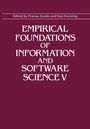 Cover: Empirical Foundations of Information and Software Science V - Springer