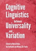 Cover: Cognitive Linguistics between Universality and Variation - Cambridge Scholars Publishing