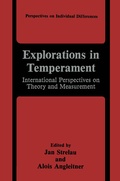 Cover: Explorations in Temperament - Springer