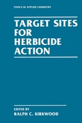 Cover: Target Sites for Herbicide Action - Springer