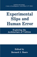 Cover: Experimental Slips and Human Error - Springer