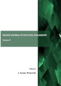 Cover: Review Journal of Political Philosophy, Volume 9 - Cambridge Scholars Publishing