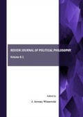Cover: Review Journal of Political Philosophy, Volume 8.1 - Cambridge Scholars Publishing