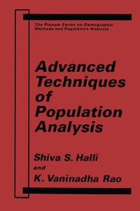 Enlarge image Cover: Advanced Techniques of Population Analysis - Plenum Publishing Co.,N.Y.