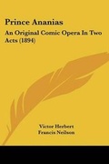 Cover: Prince Ananias - Kessinger Publishing