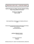 Cover: Implementing the New Biology - National Academies Press