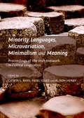 Cover: Minority Languages, Microvariation, Minimalism and Meaning - Cambridge Scholars Publishing