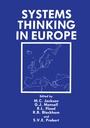 Cover: Systems Thinking in Europe - Springer