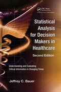 Cover: Statistical Analysis for Decision Makers in Healthcare - Productivity Press