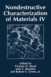 Enlarge image Cover: Nondestructive Characterization of Materials IV - Plenum Publishing Co.,N.Y.