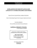 Cover: Explaining Divergent Levels of Longevity in High-Income Countries - National Academies Press