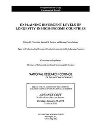 Enlarge image Cover: Explaining Divergent Levels of Longevity in High-Income Countries - National Academies Press