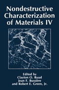Cover: Nondestructive Characterization of Materials IV - Springer