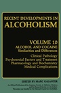 Cover: Recent Developments in Alcoholism - Plenum Publishing Co.,N.Y.
