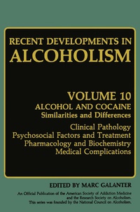 Enlarge image Cover: Recent Developments in Alcoholism - Plenum Publishing Co.,N.Y.