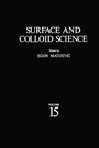 Cover: Surface and Colloid Science - Kluwer Academic / Plenum Publishers
