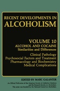 Cover: Recent Developments in Alcoholism - Springer